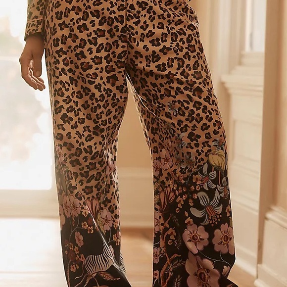 Anthropologie Pants - NWT Anthropologie Floral & Animal Print Women's Pajama (Pants only) 100% Cotton